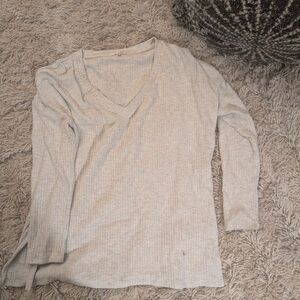 Z Supply Heather Gray Ribbed Top